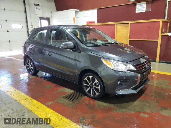 2024 Mitsubishi Mirage Black Edition with VIN ML32AWHJ5RH000891, listed as a Copart auction lot 52866905 with 13,417 mi miles and Clean title. Bid and sale history available at DreamBid. Image 4.