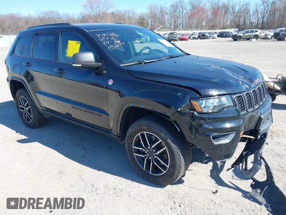 2021 Jeep Grand Cherokee Trailhawk with VIN 1C4RJFLGXMC698606, listed as a IAAI auction lot 41901479 with 50,086 mi miles. Bid and sale history available at carsss.com. Image 1.