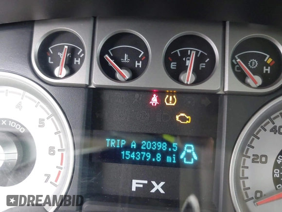 2010 Ford F-150 XL with VIN 1FTFW1EVXAFC57538, listed as a IAAI auction lot 42045616 with 154,379 mi miles. Bid and sale history available at carsss.com. Image 15.