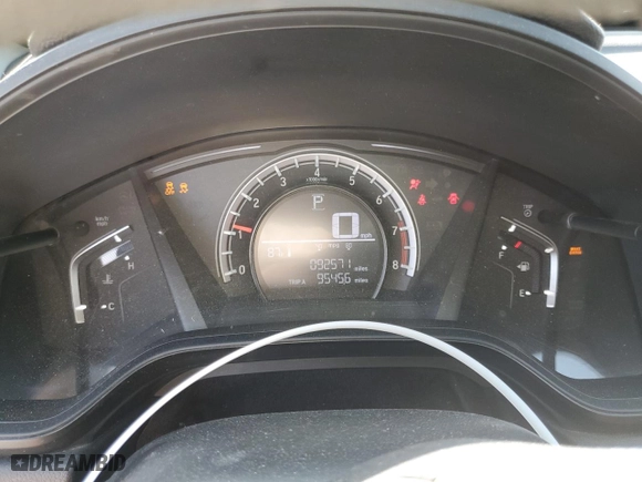 2018 Honda CR-V LX with VIN 2HKRW5H35JH416986, listed as a Copart auction lot 52129515 with 92,571 mi miles and Salvage Title. Bid and sale history available at carsss.com. Image 9.