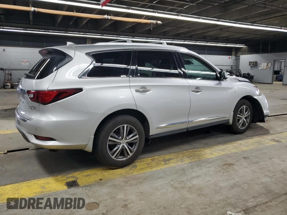 2020 Infiniti QX60 Luxe with VIN 5N1DL0MM3LC531312, listed as a Copart auction lot 49909255 with 58,839 mi miles and Salvage Title. Bid and sale history available at DreamBid. Image 3.