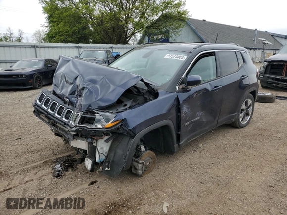2020 Jeep Compass Limited с VIN 3C4NJDCB8LT208965, выставлен на аукционе Copart как лот 57675405 с пробегом 60 563 миль миль и На запчасти • Non repairable. История ставок и продаж доступна на DreamBid. Изображение 1.