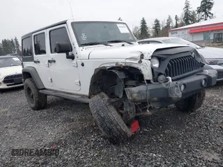 2017 Jeep Wrangler Unlimited Sport with VIN 1C4BJWDG2HL520081, listed as a IAAI auction lot 41916923 with 73,592 mi miles. Bid and sale history available at carsss.com. Image 1.