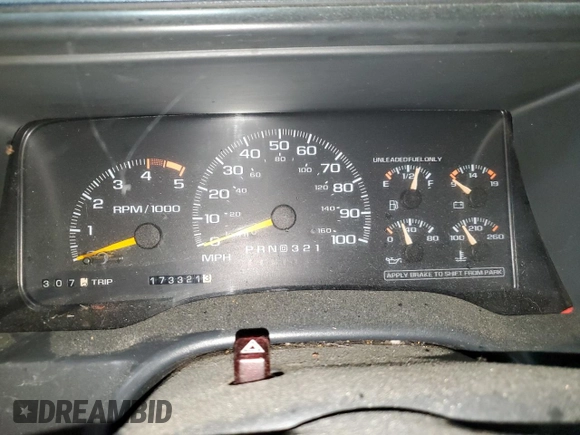 1995 Chevrolet Silverado 1500 with VIN 2GCEK19K0S1286482, listed as a Copart auction lot 81173674 with 173,321 mi miles and Salvage Title. Bid and sale history available at DreamBid. Image 9.