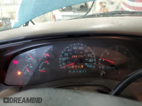 1997 Ford F-150 with VIN 1FTDF1763VLB43465, listed as a Copart auction lot 60018763 with 194,139 mi miles and Non repairable. Bid and sale history available at DreamBid. Image 9.
