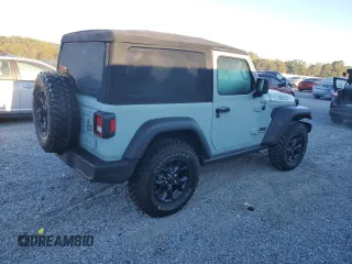 2023 Jeep Wrangler Sport with VIN 1C4HJXAG6PW560827, listed as a Copart auction lot 76583174 with Not provided miles and Salvage title. Bid and sale history available at DreamBid. Image 3.