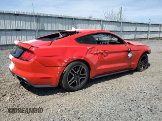 2021 Ford Mustang GT with VIN 1FA6P8CF6M5116547, listed as a Copart auction lot 54129165 with 71,620 mi miles and Salvage title. Bid and sale history available at DreamBid. Image 3.