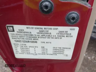 2006 Chevrolet Tahoe LT z VIN 1GNEC13Z66R158948, wystawiony jako IAAI lot #42252434 z przebiegiem 278 512 mil mil oraz . Historia ofert i sprzedaży dostępna na DreamBid. Obrazek 9.