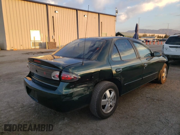 2003 Chevrolet Cavalier LS with VIN 1G1JF52F937121390, listed as a Copart auction lot 63709844 with 106,799 mi miles and Non Repairable. Bid and sale history available at carsss.com. Image 3.