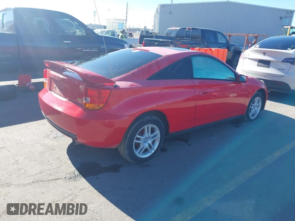 2000 Toyota Celica GT with VIN JTDDR32T2Y0044903, listed as a IAAI auction lot 41503556 with 164,988 mi miles and . Bid and sale history available at DreamBid. Image 4.