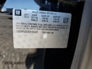 2014 Cadillac CTS RWD z VIN 1G6AP5SX3E0150427, wystawiony jako Copart lot #56375665 z przebiegiem 117 903 mil mil oraz Szkoda całkowita • Salvage title. Historia ofert i sprzedaży dostępna na DreamBid. Obrazek 12.