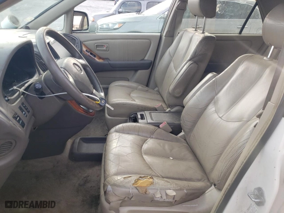 2000 Lexus RX 300 with VIN JT6GF10U2Y0054764, listed as a Copart auction lot 46410945 with 203,702 mi miles and Salvage Title. Bid and sale history available at carsss.com. Image 7.