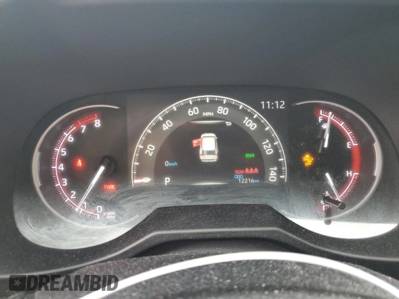 2023 Toyota RAV4 XLE Premium with VIN 2T3A1RFV8PC389681, listed as a Copart auction lot 65177725 with 12,216 mi miles and Salvage title. Bid and sale history available at DreamBid. Image 9.