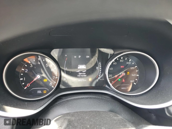 2020 Jeep Compass Sport with VIN 3C4NJCAB0LT170225, listed as a Copart auction lot 60367345 with 84,370 mi miles and Salvage title. Bid and sale history available at DreamBid. Image 9.