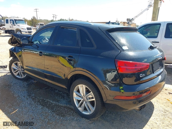 2018 Audi Q3 Premium with VIN WA1BCCFS1JR000736, listed as a IAAI auction lot 41802192 with 62,081 mi miles. Bid and sale history available at carsss.com. Image 3.