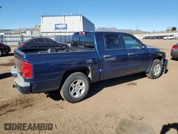 2007 Dodge Dakota SLT with VIN 1D7HW48P57S199996, listed as a Copart auction lot 80783804 with 180,220 mi miles and Salvage Title. Bid and sale history available at carsss.com. Image 3.