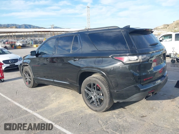2019 Chevrolet Traverse Premier with VIN 1GNERKKW2KJ243838, listed as a IAAI auction lot 41830336 with 109,087 mi miles. Bid and sale history available at carsss.com. Image 3.