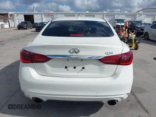 2021 Infiniti Q50 Pure with VIN JN1EV7APXMM702002, listed as a IAAI auction lot 41947553 with 41,654 mi miles and . Bid and sale history available at DreamBid. Image 17.