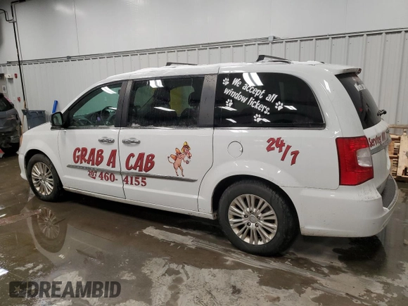 2015 Chrysler Town & Country Limited Platinum with VIN 2C4RC1GG7FR617711, listed as a Copart auction lot 85091014 with 0 mi miles and Salvage Title. Bid and sale history available at carsss.com. Image 2.