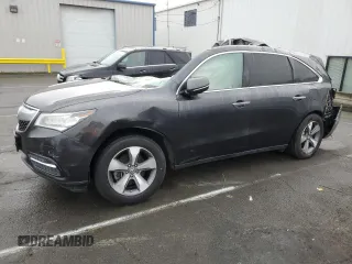 2016 Acura MDX with VIN 5FRYD3H27GB020321, listed as a Copart auction lot 41622385 with 0 mi miles and Non Repairable. Bid and sale history available at carsss.com. Image 1.