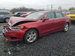 2018 Ford Fusion SE with VIN 3FA6P0HD7JR230493, listed as a Copart auction lot 50076335 with 64,520 mi miles and Salvage Title. Bid and sale history available at carsss.com. Image 1.