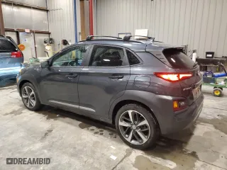 2021 Hyundai Kona Ultimate with VIN KM8K5CA5XMU647408, listed as a Copart auction lot 49158515 with 40,075 mi miles and Salvage Title. Bid and sale history available at carsss.com. Image 2.