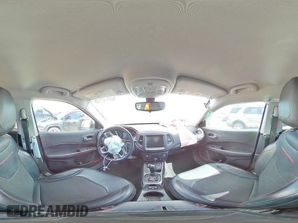 2020 Jeep Compass Trailhawk with VIN 3C4NJDDB4LT159505, listed as a Copart auction lot 53172135 with 80,722 mi miles and Salvage title. Bid and sale history available at DreamBid. Image 14.