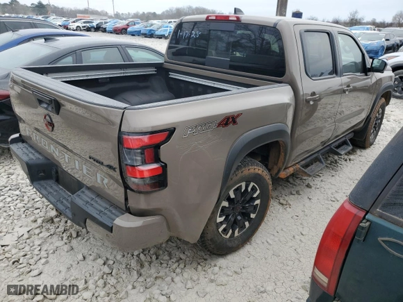 2024 Nissan Frontier PRO-4X with VIN 1N6ED1EK1RN616488, listed as a Copart auction lot 47004845 with 27,112 mi miles and Salvage Title. Bid and sale history available at carsss.com. Image 3.
