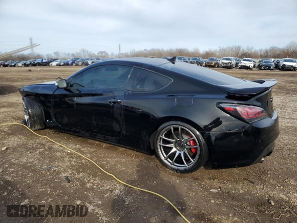2013 Hyundai Genesis Coupe Track z VIN KMHHU6KJ4DU089727, wystawiony jako Copart lot #50002495 z przebiegiem 99 869 mil mil oraz Szkoda całkowita • Salvage title. Historia ofert i sprzedaży dostępna na DreamBid. Obrazek 2.
