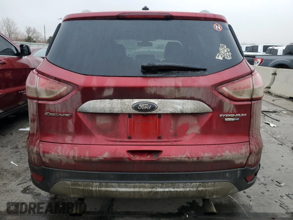 2015 Ford Escape Titanium with VIN 1FMCU9J99FUB25482, listed as a Copart auction lot 43630915 with 150,943 mi miles and Salvage Title. Bid and sale history available at DreamBid. Image 6.