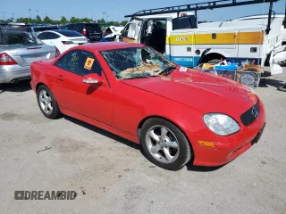 2002 Mercedes-Benz SLK 320 with VIN WDBKK65F62F246665, listed as a Copart auction lot 61410145 with Not provided miles and Salvage title. Bid and sale history available at DreamBid. Image 4.