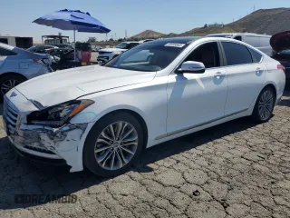 2015 Hyundai Genesis 3.8L z VIN KMHGN4JEXFU056476, wystawiony jako Copart lot #55809865 z przebiegiem 139 408 mil mil oraz Szkody całkowita. Historia ofert i sprzedaży dostępna na DreamBid. Obrazek 1.