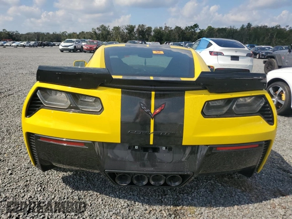 2018 Chevrolet Corvette Z06 2LZ with VIN 1G1YS2D67J5600180, listed as a Copart auction lot 74374494 with 0 mi miles and Salvage Title. Bid and sale history available at carsss.com. Image 6.