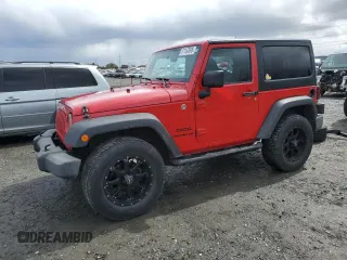 2014 Jeep Wrangler Sport with VIN 1C4AJWAG1EL143206, listed as a Copart auction lot 51167695 with 100,734 mi miles and Salvage Title. Bid and sale history available at carsss.com. Image 1.