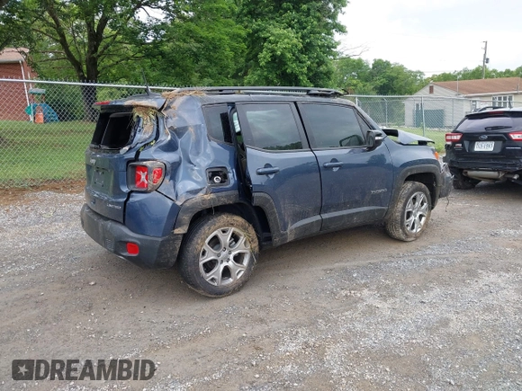 2023 Jeep Renegade Limited with VIN ZACNJDD14PPP38057, listed as a IAAI auction lot 42367959 with 17,546 mi miles and . Bid and sale history available at DreamBid. Image 4.