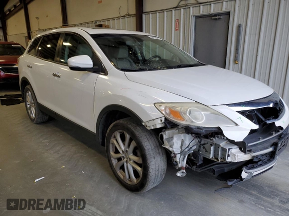 2012 Mazda CX-9 Grand Touring with VIN JM3TB3DV9C0365612, listed as a Copart auction lot 89296215 with Not Provided miles and Salvage Title. Bid and sale history available at carsss.com. Image 4.