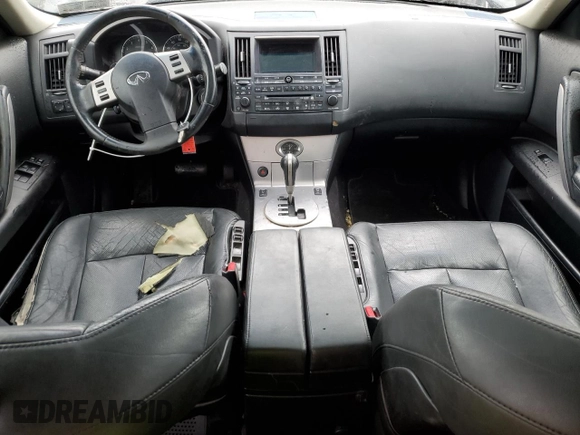 2005 Infiniti FX z VIN JNRAS08W05X217666, wystawiony jako Copart lot #37808544 z przebiegiem 172 472 mil mil oraz Szkoda całkowita • Salvage title. Historia ofert i sprzedaży dostępna na DreamBid. Obrazek 8.