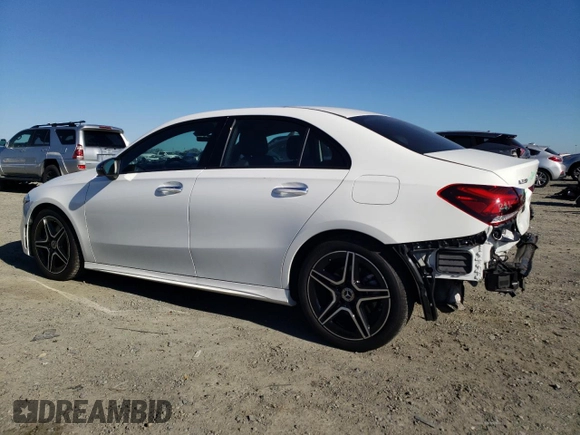 2022 Mercedes-Benz A 220 with VIN W1K3G4EB4NJ356954, listed as a Copart auction lot 88526625 with 18,912 mi miles and Salvage Title. Bid and sale history available at DreamBid. Image 2.