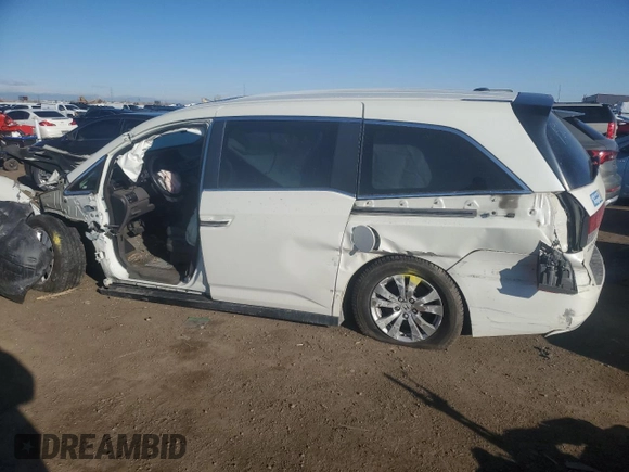 2015 Honda Odyssey EX-L z VIN 5FNRL5H64FB042928, wystawiony jako Copart lot #47120355 z przebiegiem Nie podano mil oraz Szkoda całkowita • Salvage title. Historia ofert i sprzedaży dostępna na DreamBid. Obrazek 2.