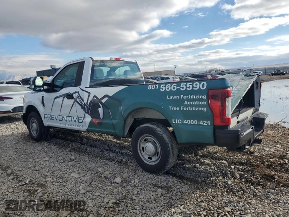 2019 Ford Super Duty F-250 SRW XL with VIN 1FTBF2A61KEE66449, listed as a Copart auction lot 87896505 with 106,429 mi miles and Salvage Title. Bid and sale history available at carsss.com. Image 2.