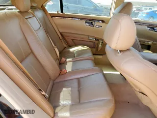 2007 Mercedes-Benz S-Class 5.5L V8 with VIN WDDNG71X87A083287, listed as a Copart auction lot 49724745 with 143,629 mi miles and Salvage Title. Bid and sale history available at carsss.com. Image 10.