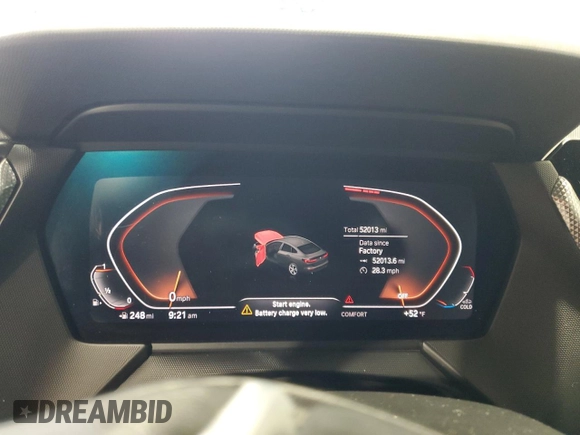 2022 BMW 2 Series 228i z VIN WBA53AK01N7K11946, wystawiony jako Copart lot #87630765 z przebiegiem 52 013 mil mil oraz Szkoda całkowita • Salvage title. Historia ofert i sprzedaży dostępna na DreamBid. Obrazek 9.