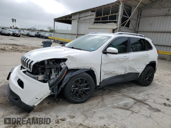 2018 Jeep Cherokee Latitude Plus with VIN 1C4PJLLB3JD542598, listed as a Copart auction lot 51482035 with 76,543 mi miles and Salvage Title. Bid and sale history available at DreamBid. Image 1.