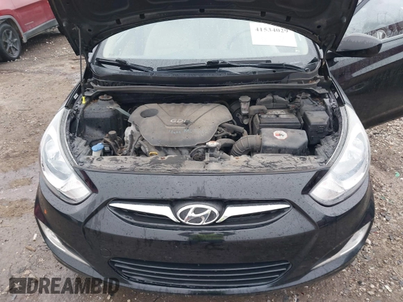 2013 Hyundai Accent GLS with VIN KMHCU4AE9DU379870, listed as a IAAI auction lot 41534029 with 102,610 mi miles. Bid and sale history available at carsss.com. Image 10.