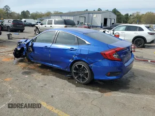 2019 Honda Civic LX with VIN 19XFC2F63KE016017, listed as a Copart auction lot 50440945 with 122,073 mi miles and Salvage Title. Bid and sale history available at DreamBid. Image 2.