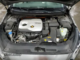 2018 Hyundai Sonata Hybrid SE with VIN KMHE24L37JA082376, listed as a Copart auction lot 76261834 with 97,486 mi miles and Salvage Title. Bid and sale history available at carsss.com. Image 12.