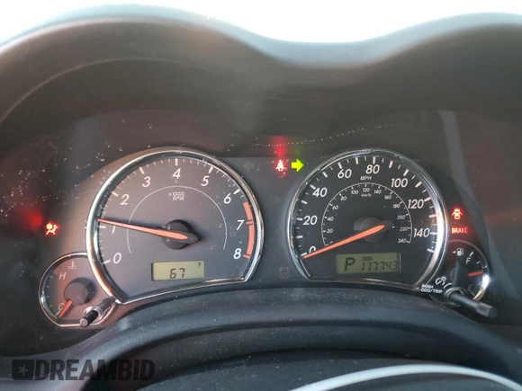 2012 Toyota Corolla L with VIN 2T1BU4EE0CC873377, listed as a Copart auction lot 88602185 with 117,743 mi miles and Salvage Title. Bid and sale history available at carsss.com. Image 9.
