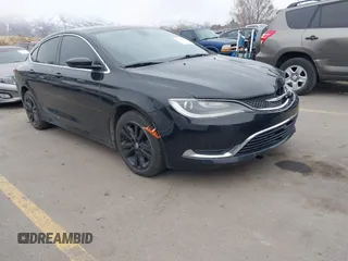 2015 Chrysler 200 Limited with VIN 1C3CCCABXFN568858, listed as a IAAI auction lot 41732534 with 110,640 mi miles. Bid and sale history available at carsss.com. Image 1.