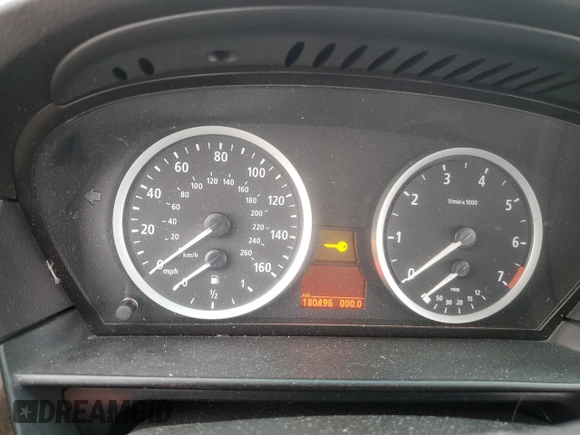 2004 BMW 5 Series 525i with VIN WBANA53504B845624, listed as a Copart auction lot 47285525 with 180,496 mi miles and Salvage Title. Bid and sale history available at carsss.com. Image 9.
