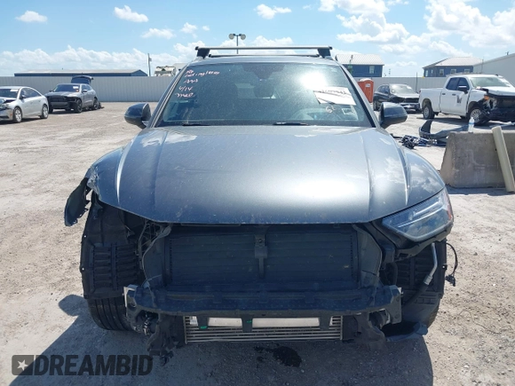 2022 Audi Q5 S line Premium Plus with VIN WA1EAAFY2N2072698, listed as a IAAI auction lot 42607942 with 42,796 mi miles and . Bid and sale history available at DreamBid. Image 13.